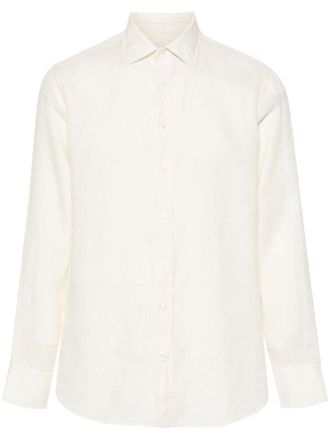 Lardini Camicia a maniche lunghe in lino - Toni neutri