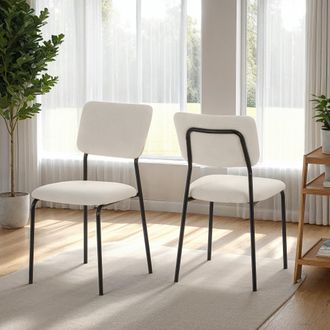 Seconique Sheldon Chair( Set Of 4 ) in Ivory