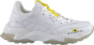 John Richmond Witte leren sneakers - Heren - Sneakers - Wit - 43 EU - Leer - Schoenen