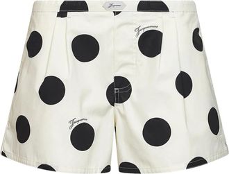 Jacquemus Amelo Shorts - Dames - Korte Broeken - Wit - M - Katoen - Korte Broeken