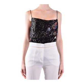 Pinko Sleeveless Tops, female, Black, XS, Tops