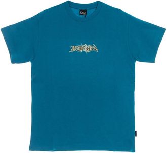 PROPAGANDA Turquoise Heren Tee met Achterprint - Heren - T-shirts - Blauw - L - Katoen - Tops