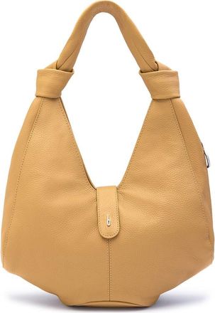 Behno Nelli Pebble Leather Hobo Bag in Bisque at Nordstrom