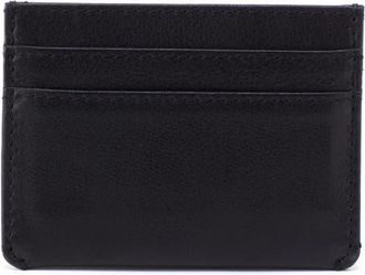 Hobo Leather Card Case in Black at Nordstrom