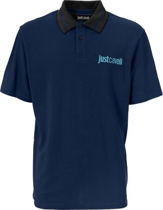 Just Cavalli T-shirts en polos - Heren - Polos - Blauw - S - Tops