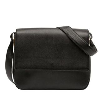 Ferragamo Pre-owned Cross Body Bags, female, Black, Size: ONE SIZE Pre-owned Leather Shoulder Bag
