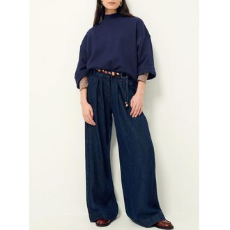 Sessun Wijde broek met hoge met ceintuur RINIM