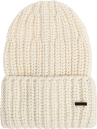 Dsquared2 Wool Beanie With Patch - Heren - Hoeden - Beige - ONE Size - Wol - Accessoires