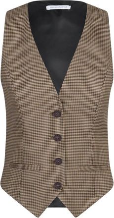 Mar De Margaritas Jassen, Dames, Bruin, XS, Polyester, Gilet op Maat