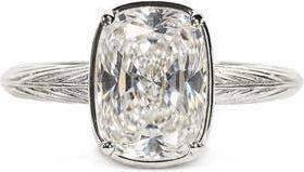 Sterling Forever Cushion Cut Sterling Silver Ring at Nordstrom, Size 11