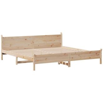 vidaXL Vidaxl Estructura De Cama Sin Colch&oacute;n Madera Maciza De Pino 180x200 Cm