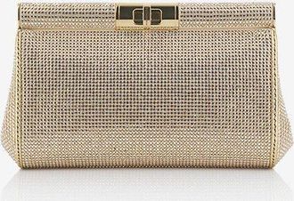 Dolce & Gabbana Schultertasche aus Satin und Kristallen Marlene Small