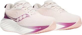 Saucony Womens Triumph 22 Shoes In Moon/eggplant