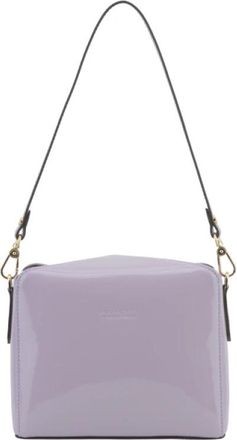 Pourchet Cassetta Schoudertas - Dames - Schoudertassen - Paars - ONE Size - Leer - Tassen