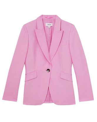 Reiss Raine Linen-Blend Suit Jacket