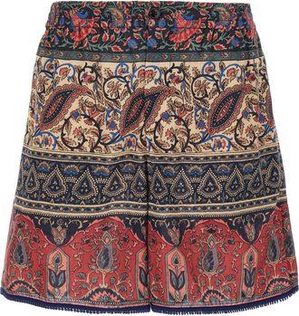 Valentino Garavani Multicolor Cotton Bermuda Mens Shorts