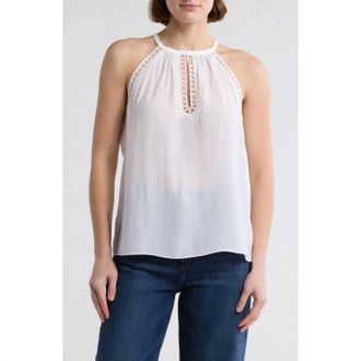 Ramy Brook Cerise Embellished Top In White