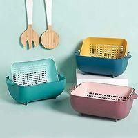 OEM Set 2 In 1 Di Scolapasta E Ciotola Da Cucina Multifunzionale In Plastica Crezuo