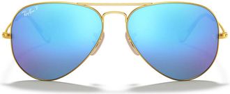Ray-Ban Sunglasses Rb3025 112/4 L Aviator Gold/Blue Unisex Polarized