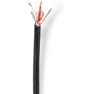 Nedis Microphone cable 2 x 035 mm copper 1000 m round pvc black reel 83705240 83705240 83705240 83705240 83705240