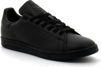 adidas Stan Smith Vegan Zwarte Sneakers - Heren - Skateschoenen - Zwart - 42 EU - Leer - Fitness