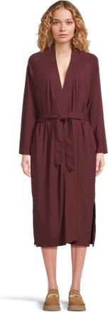 UGG Myra Robe Womens Wild Grape Side Slit Surplice Neck Sleepwear GBO3649