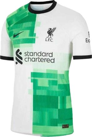 Nike Heren Liverpool FC Voetbal T-Shirt (Wit, Groen)