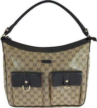 Gucci Gg Crystal Gold Hobo Bag (Authentic Pre-Loved)