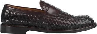 Doucal's Loafer van geweven leer - Heren - Loafers - Bruin - 42 EU - Leer - Schoenen