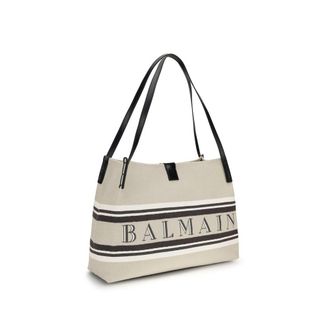 Balmain Womens Multicolor Cotton Shoulder Bag