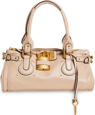Chlo&eacute; Paddington Leather Satchel in Earthy Pink at Nordstrom