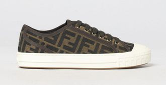 Fendi Sneakers Domino Fendi in canvas con monogram FF jacquard
