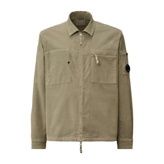 C.P. Company C.P. Company, Light Jackets, male, Gray, L, Vintage Corduroy Shirt London Fog