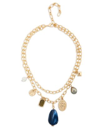 Saachi Saachi Golden Muse Layered Charm Necklace