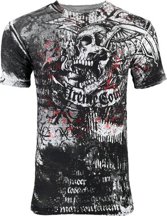 Xtreme Couture by Affliction Mens T-Shirt Combatant, White, Medium
