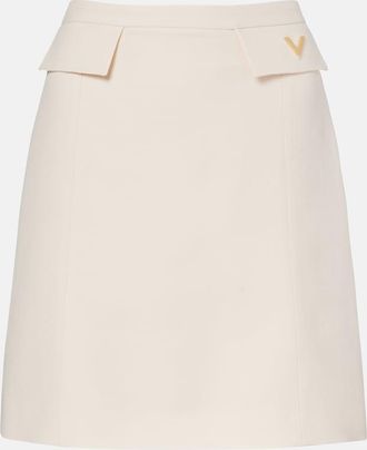 Valentino Crepe Couture VGold miniskirt