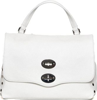 Zanellato Witte Melk Handtas Postina S Dagelijks - Dames - Handtassen - Wit - ONE Size - Leer - Tassen