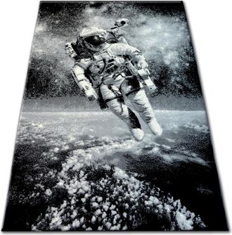 RugsX Rugsx - Alfombra Bcf Flash 33454/170 - Astronauta Grey 160x225 Cm