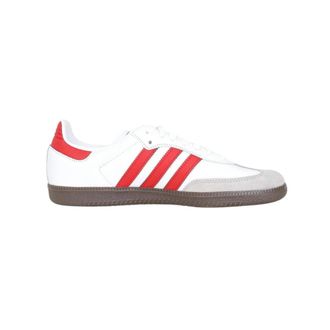 adidas Samba OG Sneakers Wit Rood Unisex - Heren - Sneakers - Wit - 46 EU - Schoenen
