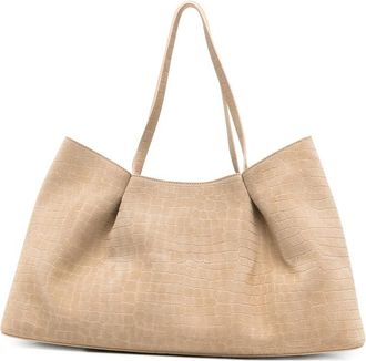 Elleme Dimple Crocodile-effect Tote Bag