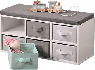 KESPER Banco De Almacenaje Multicolor Para Ni&ntilde;os