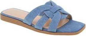 BCBGeneration Meltem Square Toe Slide Sandal in Denim at Nordstrom Rack, Size 5.5
