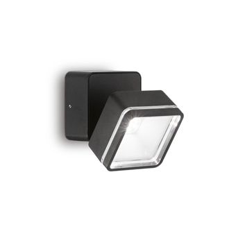 Netlighting Omega Square Single Spotlight Black IP54 4000K