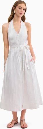 Rebecca Taylor Marianne Halter Dress in Ivory at Nordstrom, Size 2