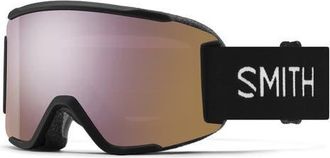 Smith Squad 180mm ChromaPop Snow Goggles in Black /Chromapop Rose Gold at Nordstrom