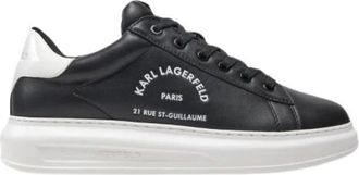 Karl Lagerfeld Kapri Sneaker - Heren - Sneakers - Zwart - 42 EU - Leer - Schoenen