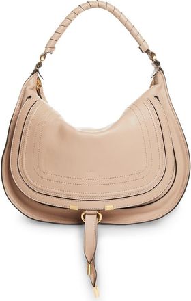 Chlo&eacute; Medium Marcie Suede Shoulder Bag in Woodsmoke at Nordstrom