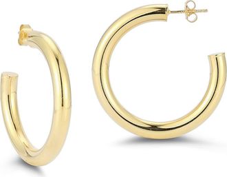 Glaze Jewelry 14K Gold Plated Sterling Silver Hoop Earrings at Nordstrom Rack