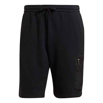 adidas originals Tactical Short Metallic Zipper Cargo Pocket Sports Shorts Black H36246