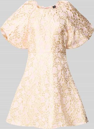 Vero Moda Tailliertes Cocktailkleid mit Allover-Muster Modell NORA in Rose, Gr&ouml;&szlig;e XL